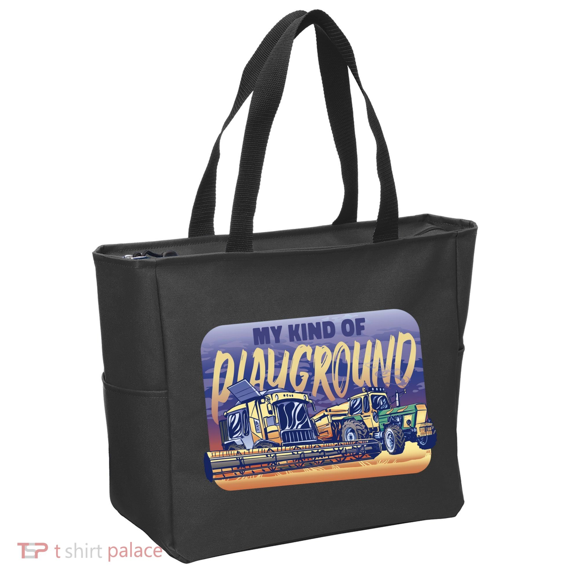 My Kind Of Playground Tractor Farm Tote Bag