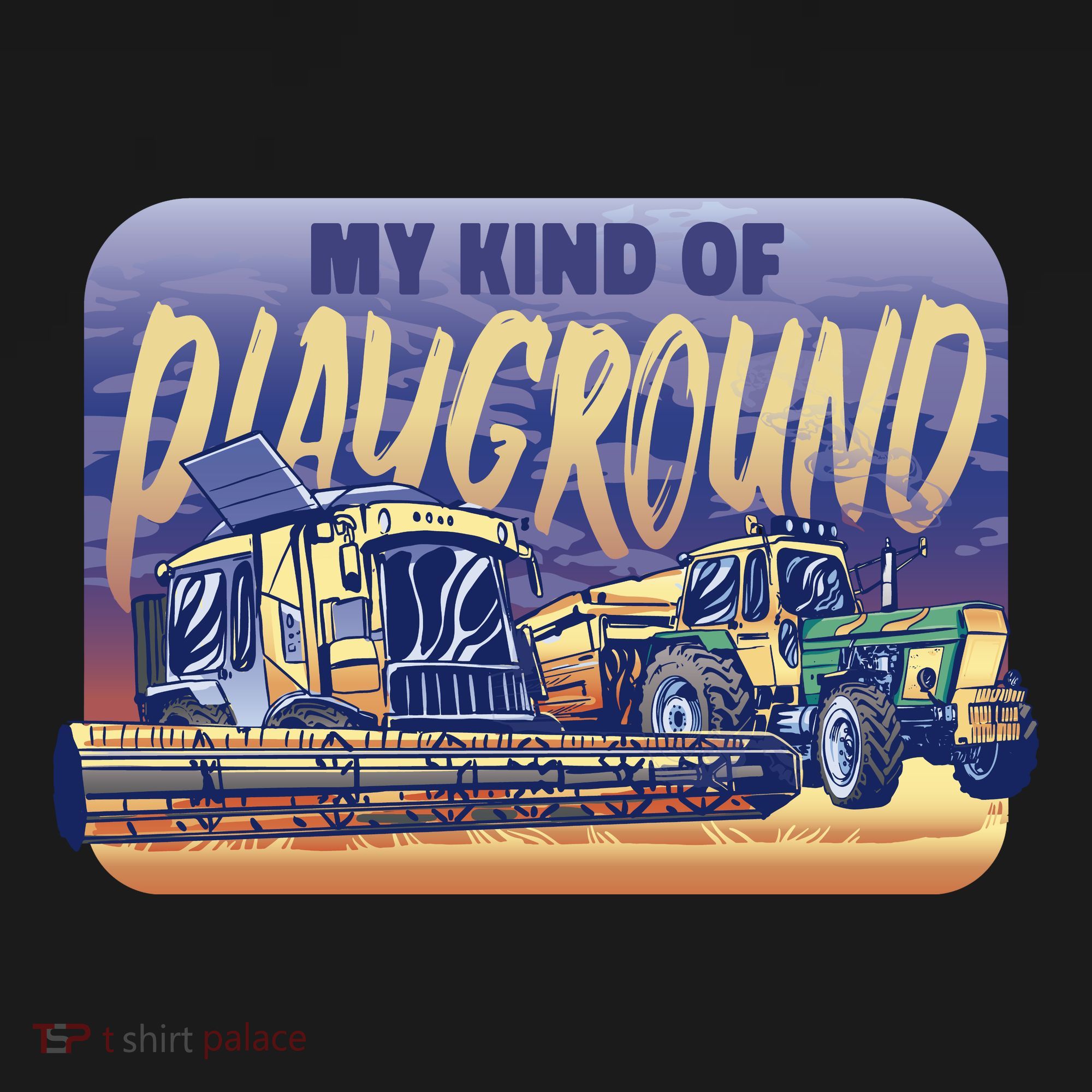 My Kind Of Playground Tractor Farm Tote Bag