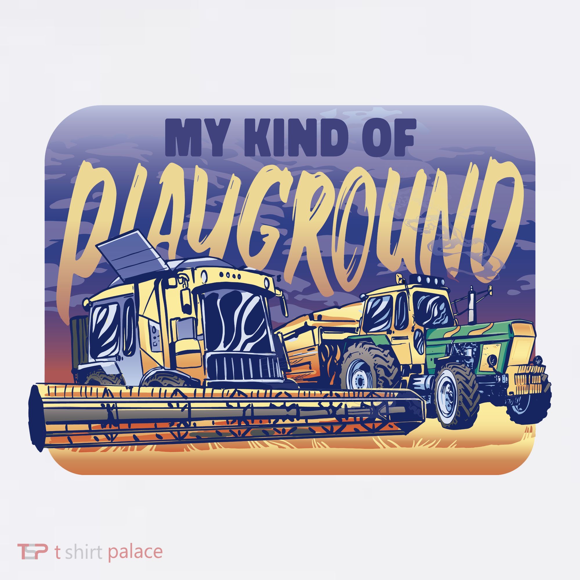 My Kind Of Playground Tractor Farm T-Shirt