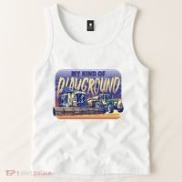 My Kind Of Playground Tractor Farm Tank Top thumb 2