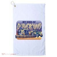 My Kind Of Playground Tractor Farm Golf Towel thumb 0