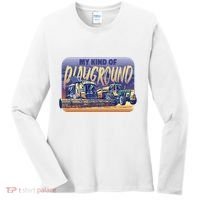 My Kind Of Playground Tractor Farm Women's Long Sleeve Shirt thumb 0