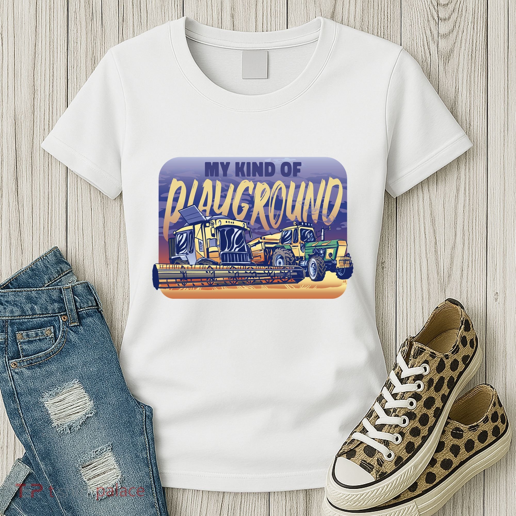 My Kind Of Playground Tractor Farm Women's T-Shirt
