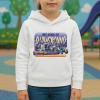 My Kind Of Playground Tractor Farm Kids Hoodie thumb 3