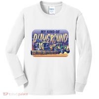 My Kind Of Playground Tractor Farm Kids Long Sleeve Shirt thumb 0
