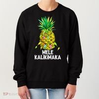 Mele Kalikimaka Pineapple Christmas Lights Women's Sweatshirt thumb 0