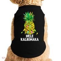 Mele Kalikimaka Pineapple Christmas Lights Doggie Tank thumb 0