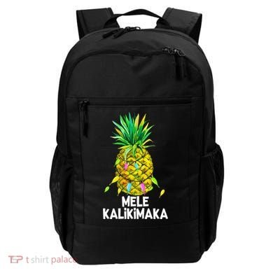 Mele Kalikimaka Pineapple Christmas Lights Backpack