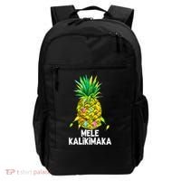 Mele Kalikimaka Pineapple Christmas Lights Backpack thumb 0