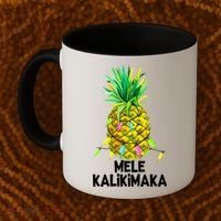 Mele Kalikimaka Pineapple Christmas Lights Coffee Mug thumb 2