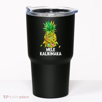 Mele Kalikimaka Pineapple Christmas Lights Tumbler