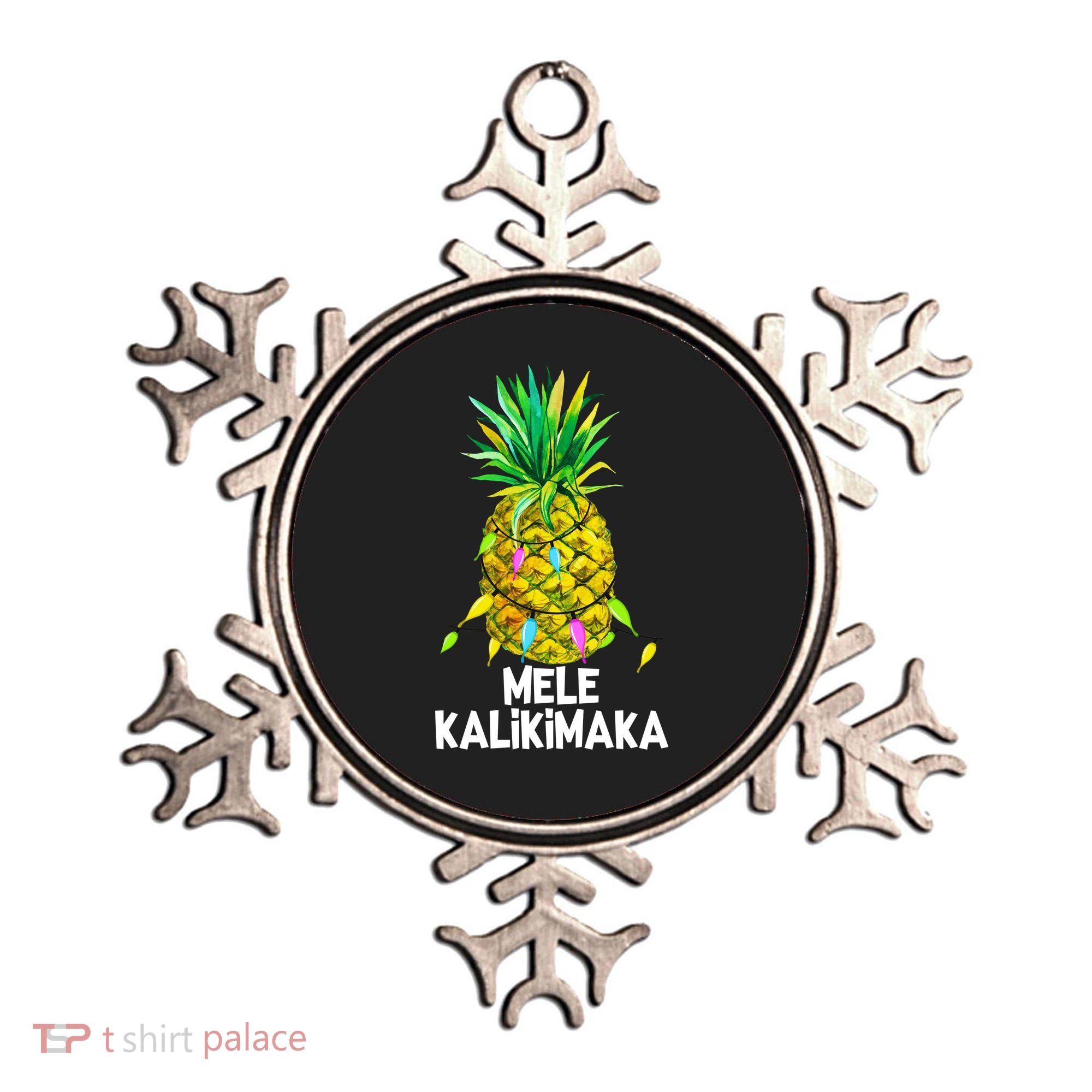 Mele Kalikimaka Pineapple Christmas Lights Ornament