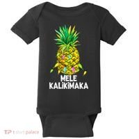 Mele Kalikimaka Pineapple Christmas Lights Baby Bodysuit thumb 0