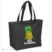 Mele Kalikimaka Pineapple Christmas Lights Tote Bag thumb 2