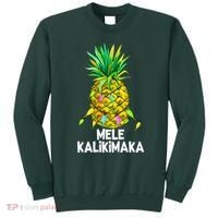 Mele Kalikimaka Pineapple Christmas Lights Sweatshirt thumb 0
