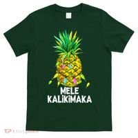 Mele Kalikimaka Pineapple Christmas Lights T-Shirt thumb 0