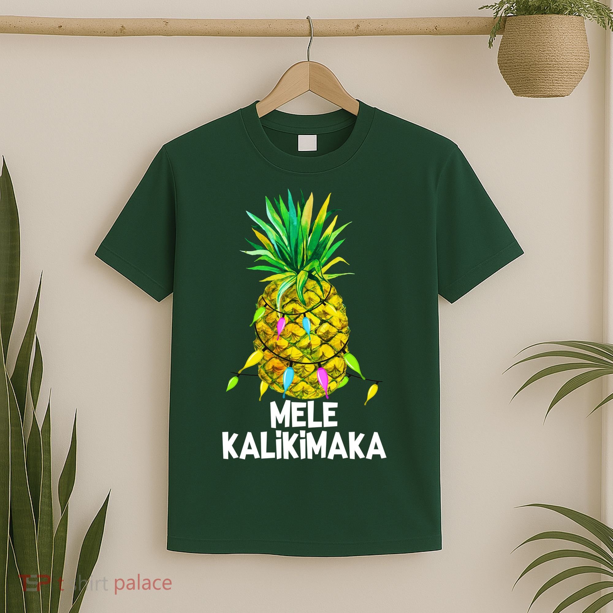 Mele Kalikimaka Pineapple Christmas Lights T-Shirt