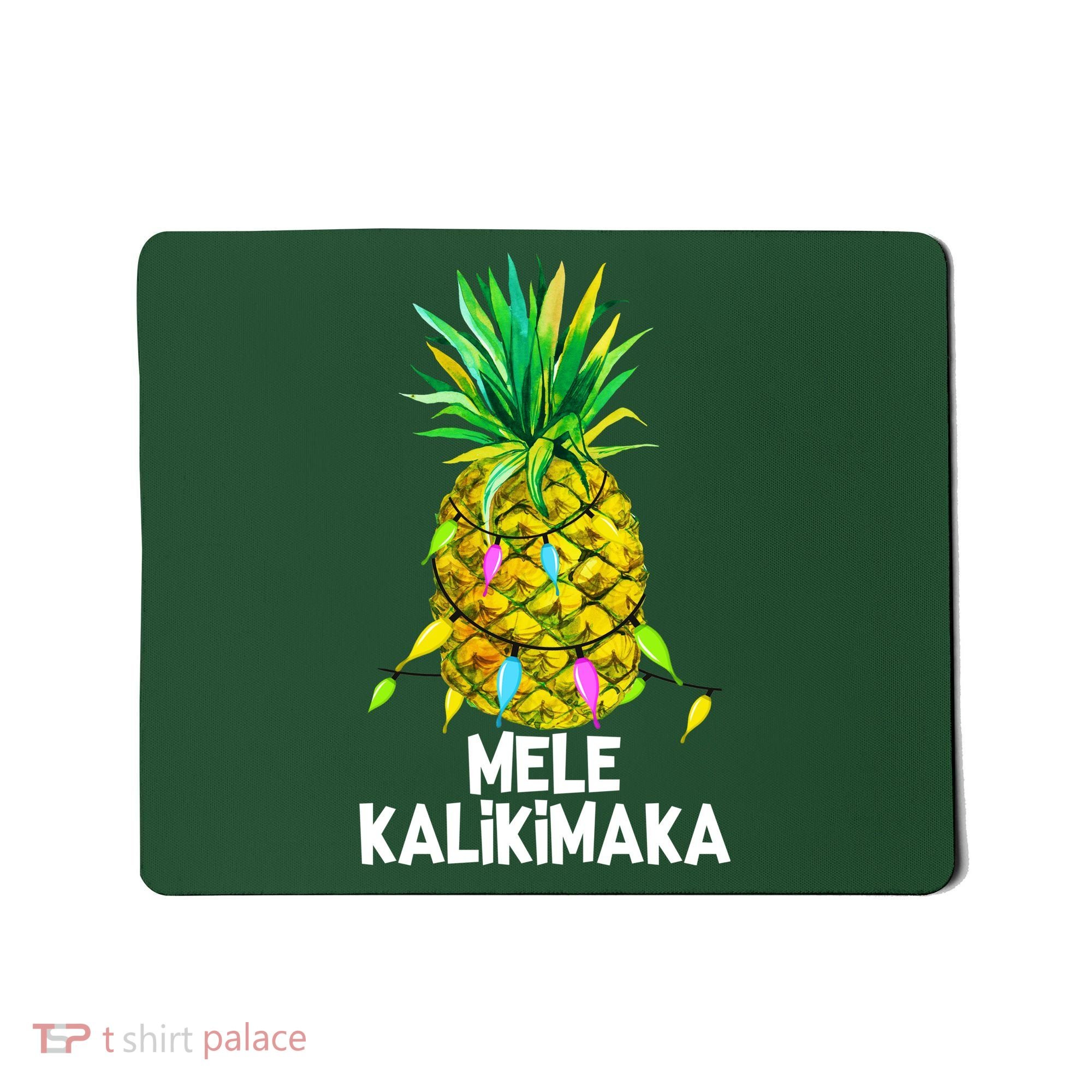 Mele Kalikimaka Pineapple Christmas Lights Mousepad