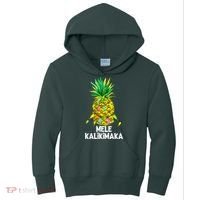 Mele Kalikimaka Pineapple Christmas Lights Kids Hoodie thumb 0