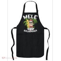 Mele Kalikimaka Palm Tree Hawaiian Christmas In July Apron thumb 0