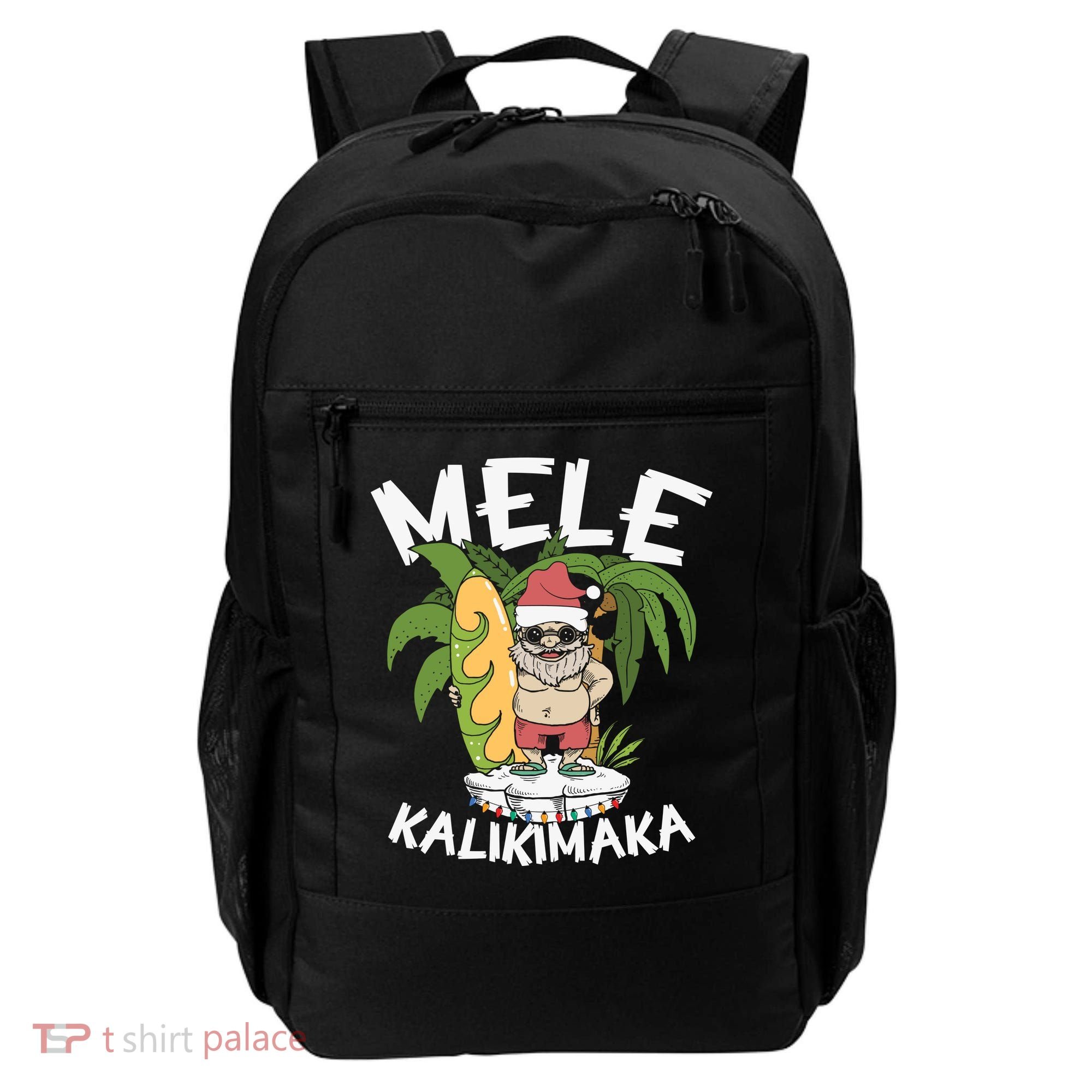 Mele Kalikimaka Palm Tree Hawaiian Christmas In July Backpack