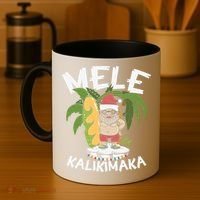 Mele Kalikimaka Palm Tree Hawaiian Christmas In July Coffee Mug thumb 4