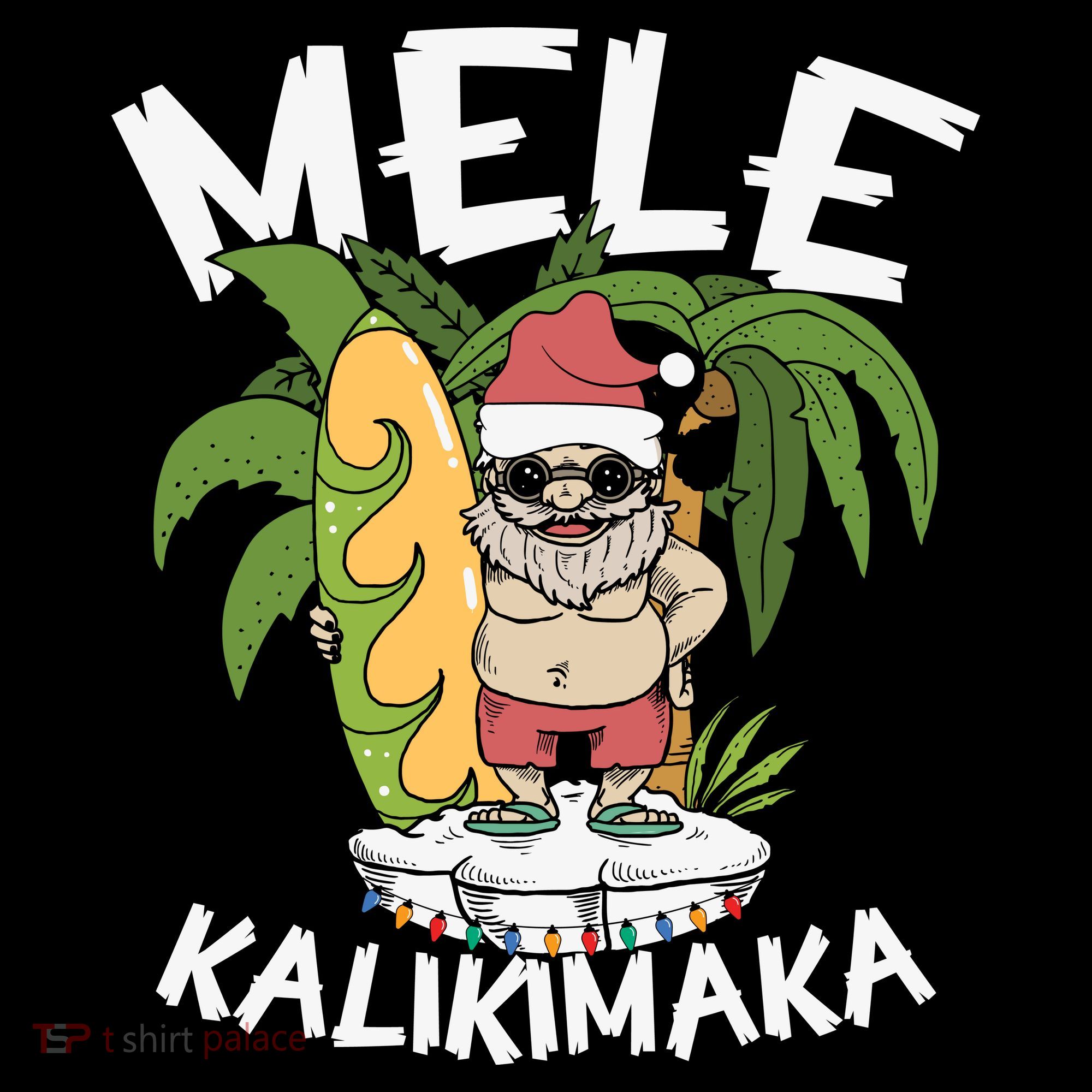 Mele Kalikimaka Palm Tree Hawaiian Christmas In July Coffee Mug