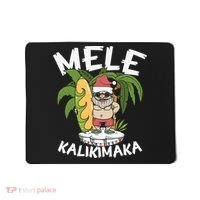Mele Kalikimaka Palm Tree Hawaiian Christmas In July Mousepad thumb 0