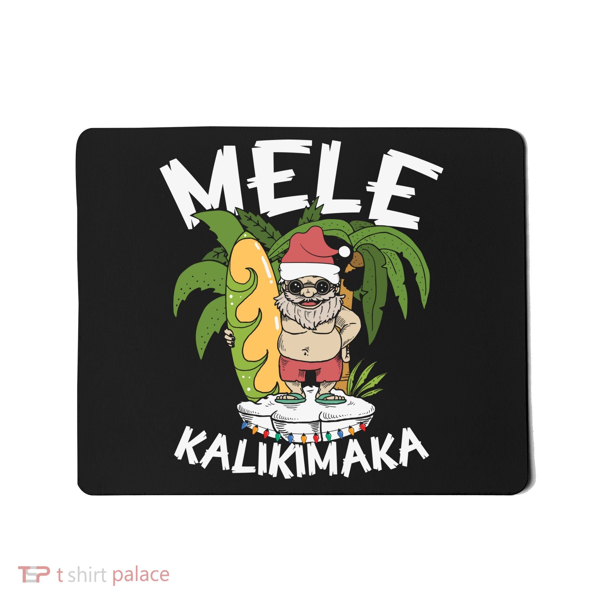 Mele Kalikimaka Palm Tree Hawaiian Christmas In July Mousepad