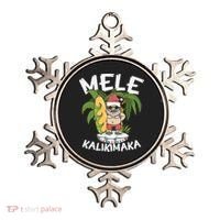 Mele Kalikimaka Palm Tree Hawaiian Christmas In July Ornament thumb 0