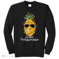 Mele Kalikimaka Pineapple Tree Hawaiian Christmas In July Tank Top Sweatshirt thumb 0
