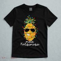 Mele Kalikimaka Pineapple Tree Hawaiian Christmas In July Tank Top T-Shirt thumb 5