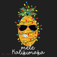 Mele Kalikimaka Pineapple Tree Hawaiian Christmas In July Tank Top Beanie thumb 2