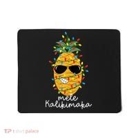 Mele Kalikimaka Pineapple Tree Hawaiian Christmas In July Tank Top Mousepad thumb 0
