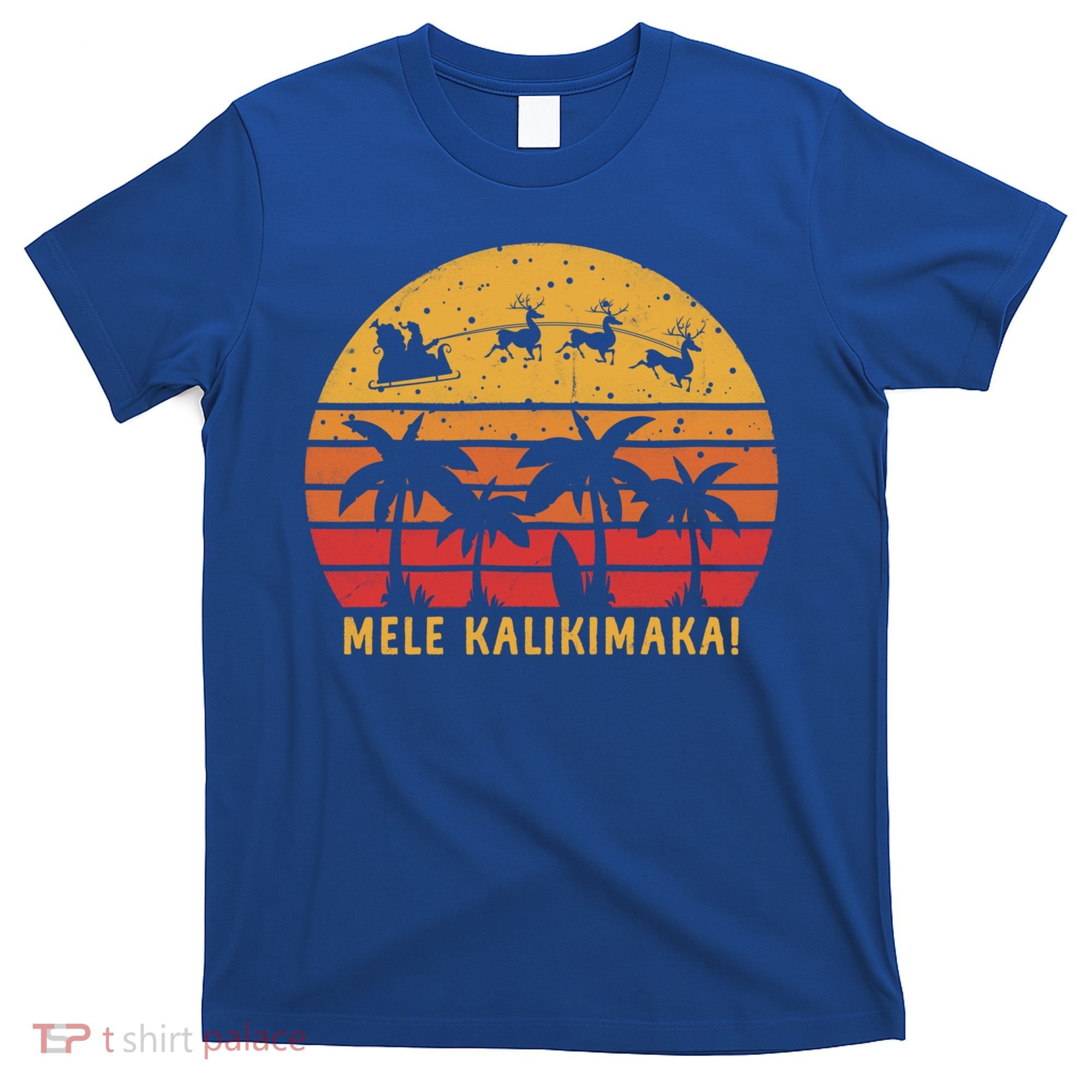 Mele Kalikimaka Retro Hawaiian Christmas Family Vacation Great Gift T-Shirt