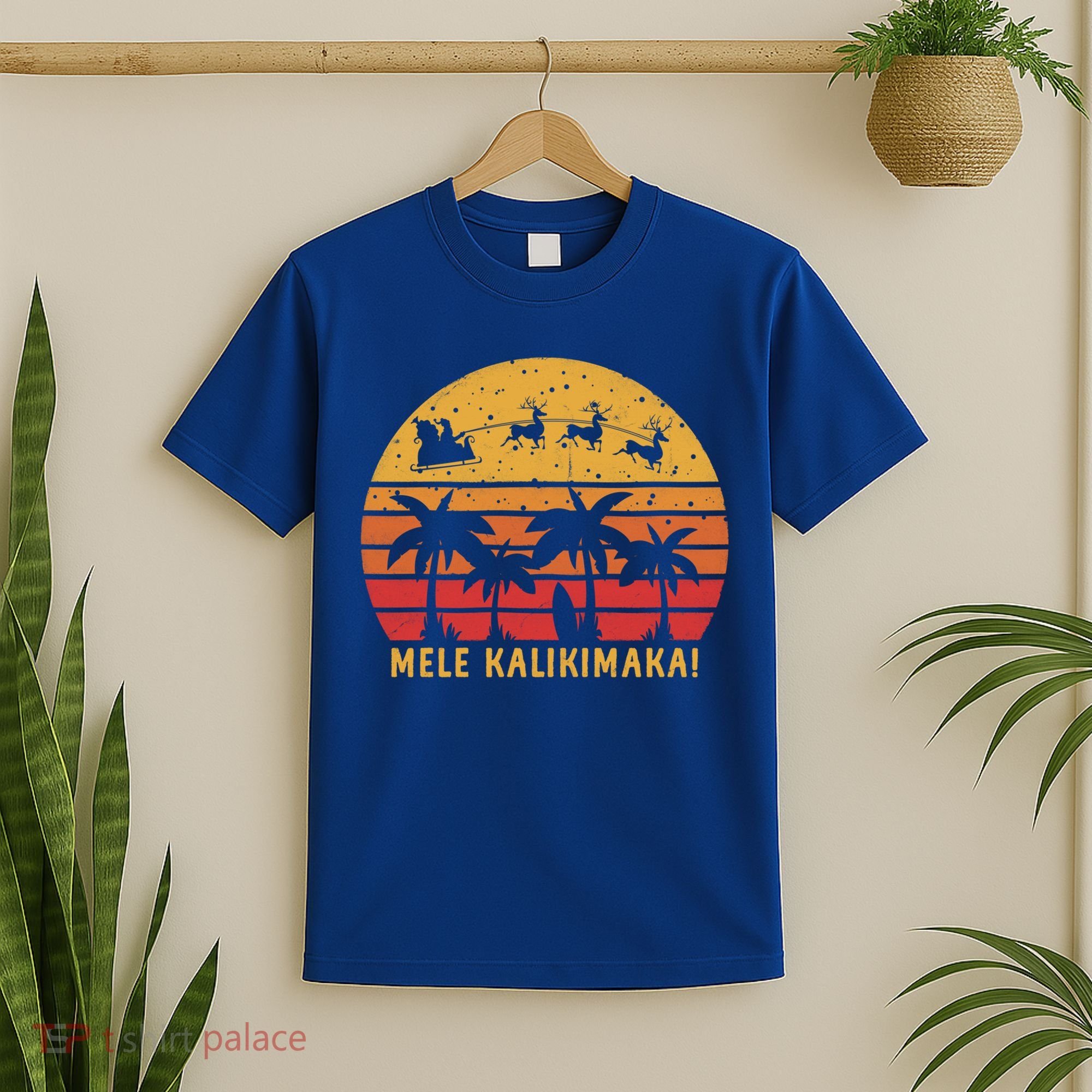 Mele Kalikimaka Retro Hawaiian Christmas Family Vacation Great Gift T-Shirt