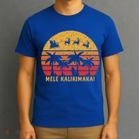 Mele Kalikimaka Retro Hawaiian Christmas Family Vacation Great Gift T-Shirt thumb 3