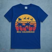 Mele Kalikimaka Retro Hawaiian Christmas Family Vacation Great Gift T-Shirt thumb 5