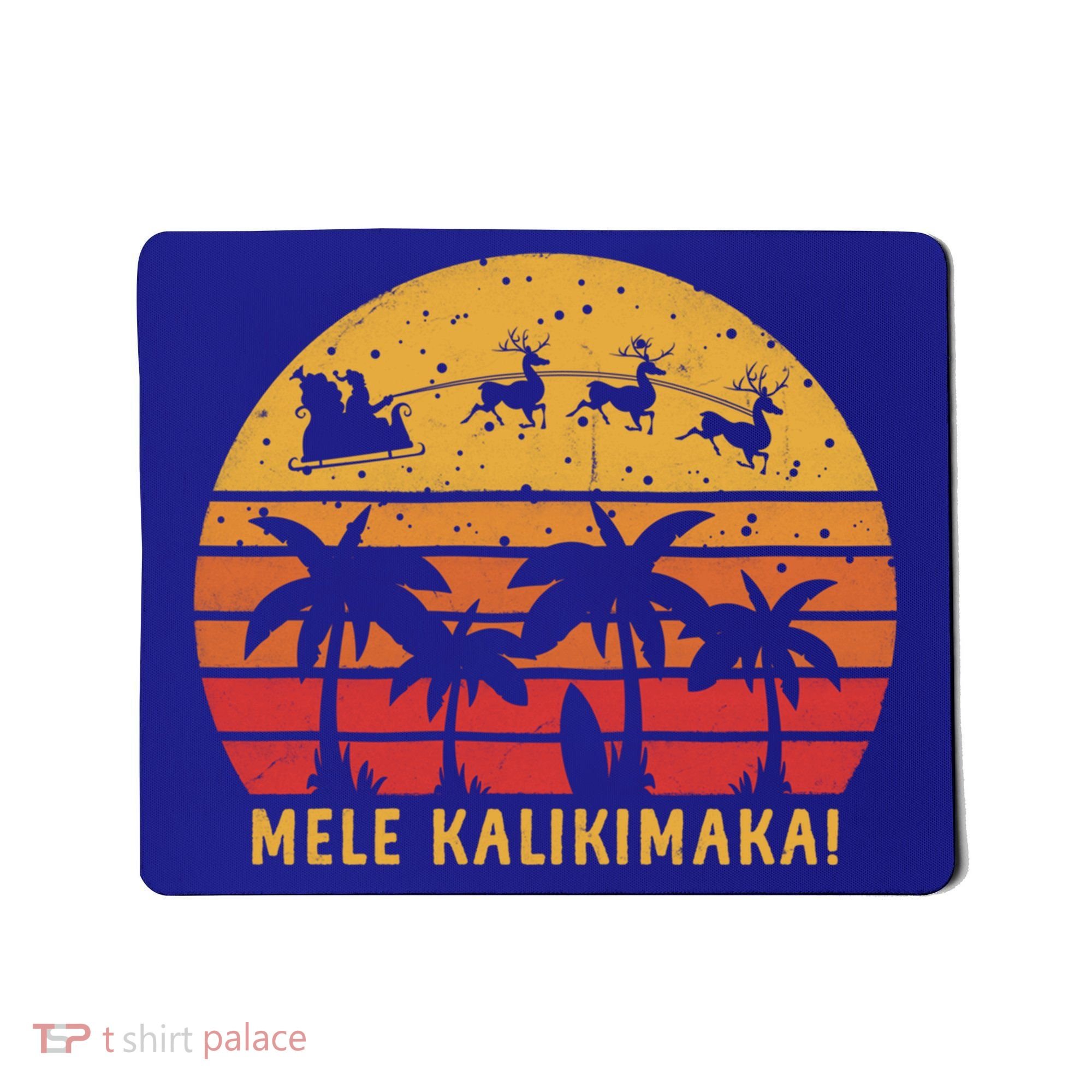 Mele Kalikimaka Retro Hawaiian Christmas Family Vacation Great Gift Mousepad