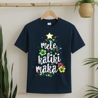 Mele Kalikimaka Shirt For Women Hawaiian Hawaii Christmas T-Shirt thumb 2