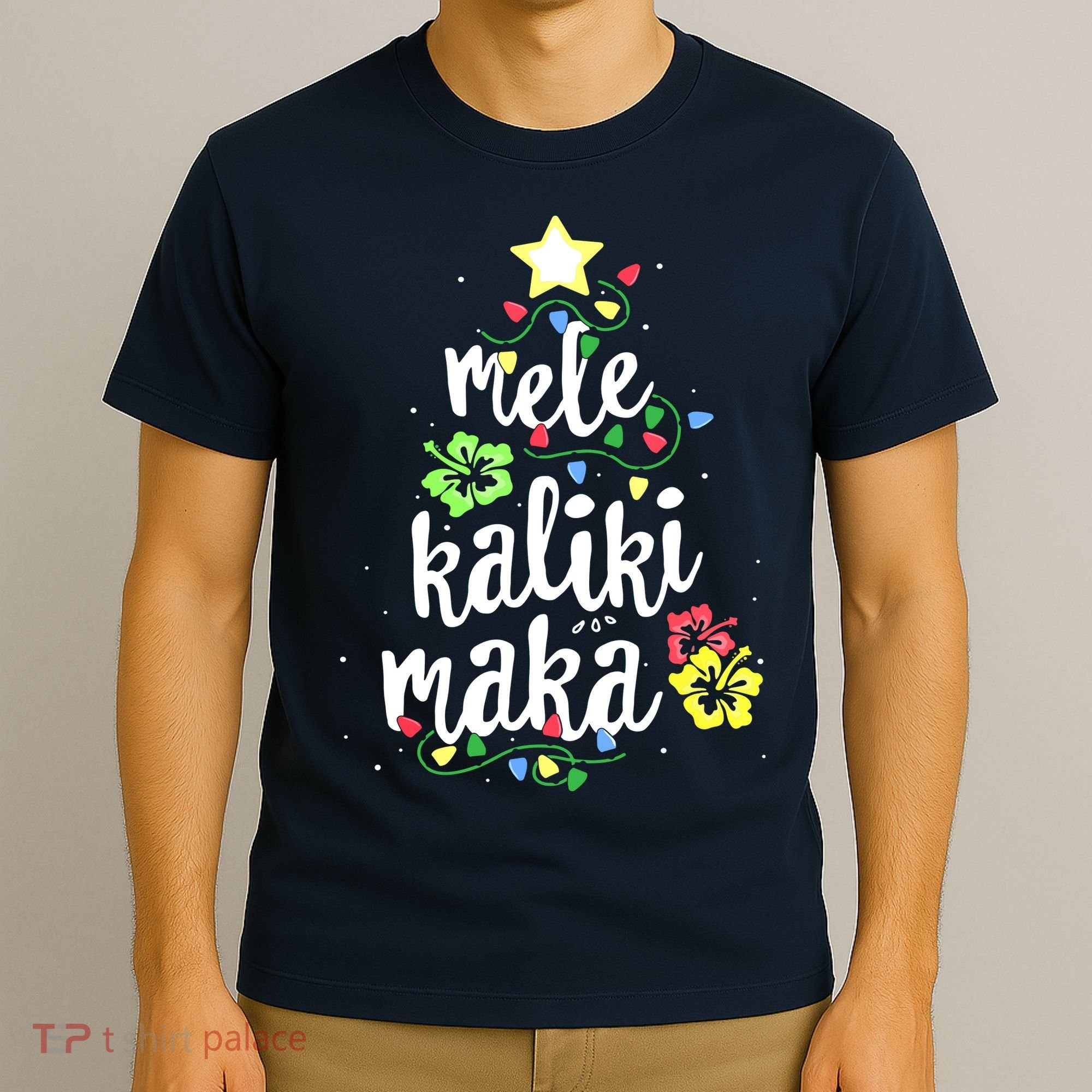Mele Kalikimaka Shirt For Women Hawaiian Hawaii Christmas T-Shirt