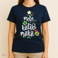 Mele Kalikimaka Shirt For Women Hawaiian Hawaii Christmas T-Shirt thumb 4
