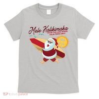 Mele Kalikimaka Surfer Santa Claus T-Shirt thumb 0