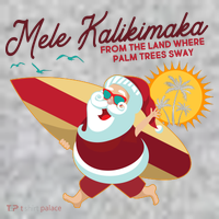 Mele Kalikimaka Surfer Santa Claus Toddler T-Shirt thumb 2
