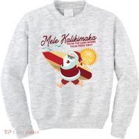 Mele Kalikimaka Surfer Santa Claus Kids Sweatshirt thumb 0