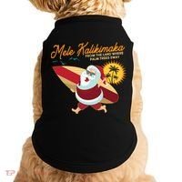 Mele Kalikimaka Surfer Santa Claus Doggie Tank thumb 0