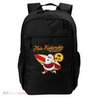 Mele Kalikimaka Surfer Santa Claus Backpack thumb 0
