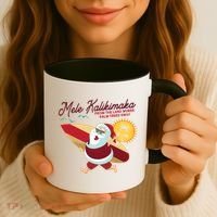 Mele Kalikimaka Surfer Santa Claus Coffee Mug thumb 3