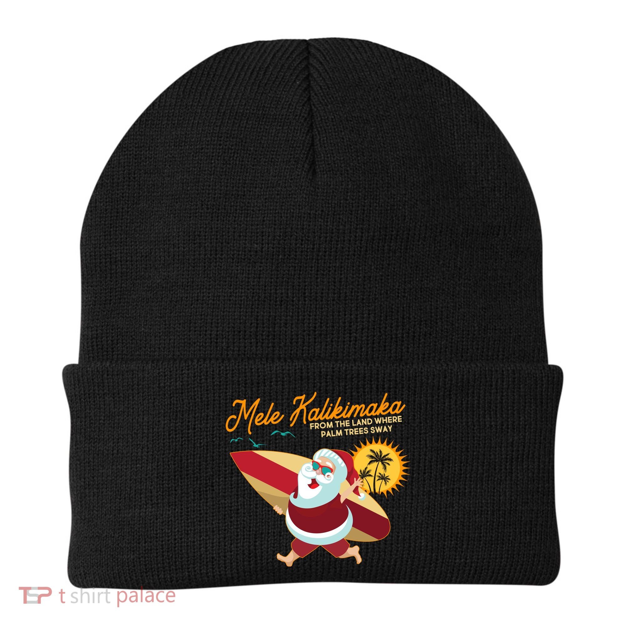 Mele Kalikimaka Surfer Santa Claus Beanie