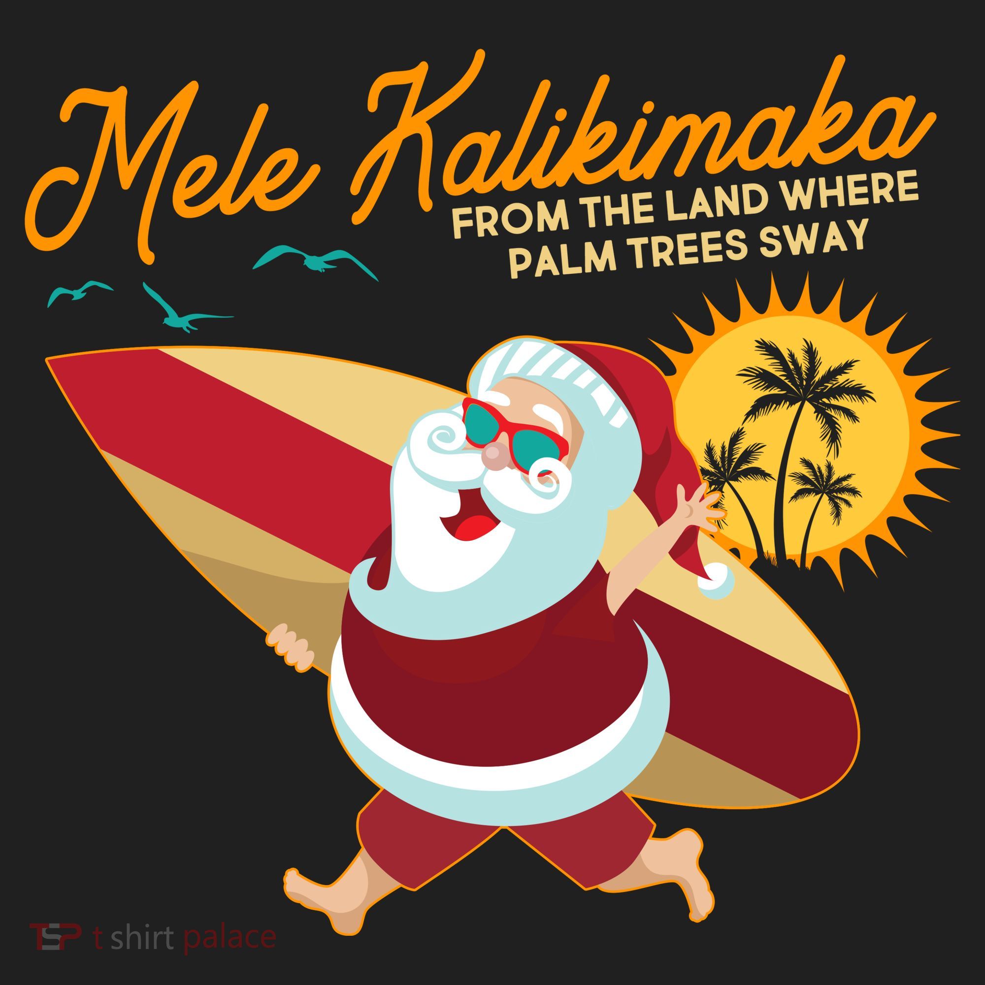 Mele Kalikimaka Surfer Santa Claus Beanie